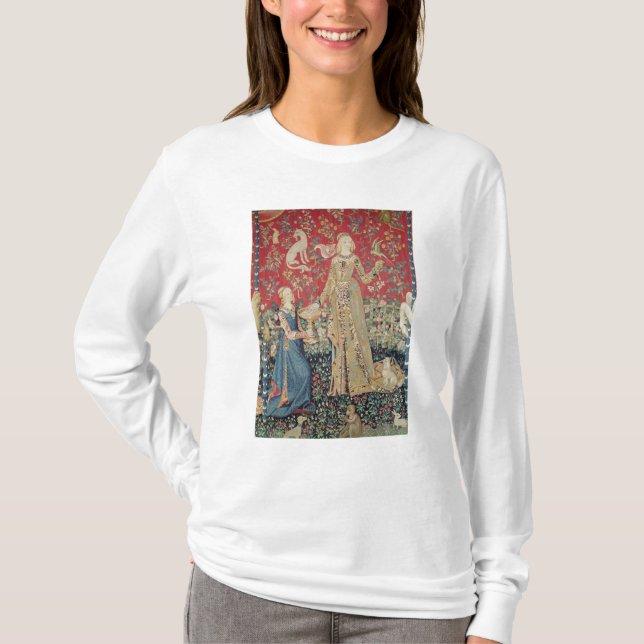 Camiseta A senhora e o unicórnio: 'Taste (Frente)