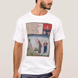 Camiseta A senhora Filosofia conduz Boethius em vôo