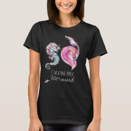 Camiseta A sereia mágica Shell do *~* brilha T do cavalo de