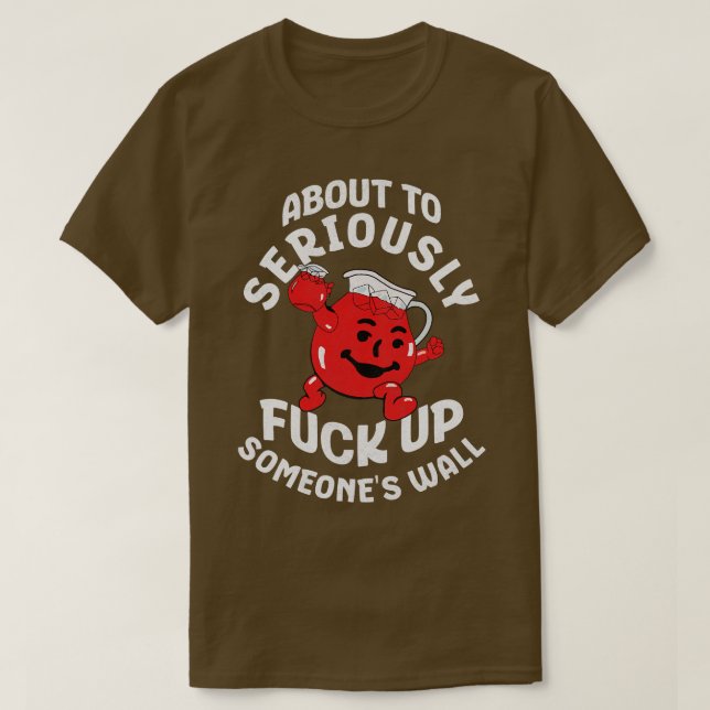Camiseta A sério, alguém levanta a parede (Frente do Design)