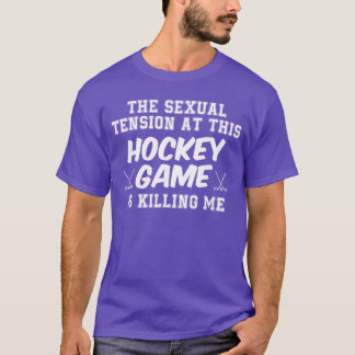 Camiseta A Seualension no seu jogo de hóquei Dizer engraçad