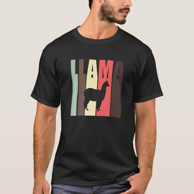 Camiseta A Silhouette Vintage Lama Lama (Frente)