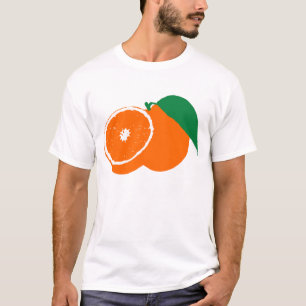 Camiseta A silhueta de uma laranja