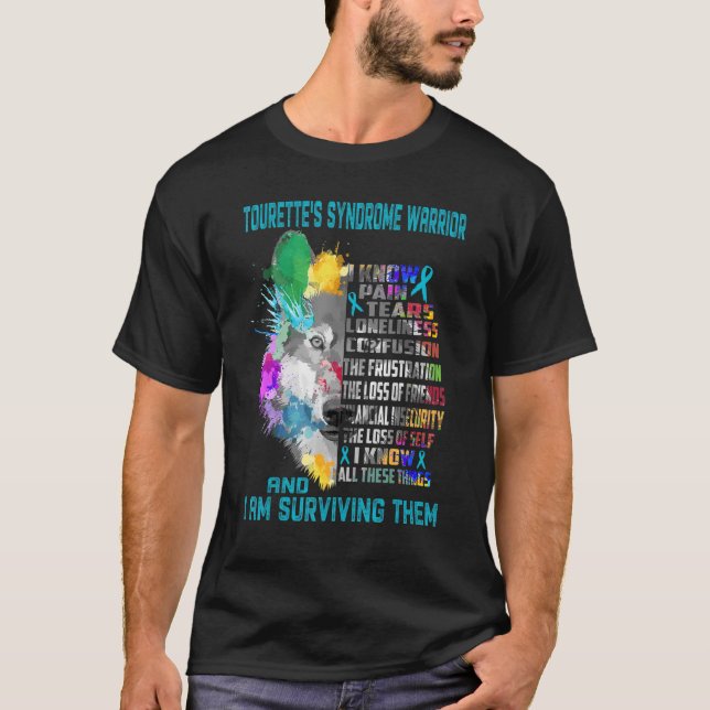 Camiseta A Síndrome de Tourette Conheço Todas As Coisas E S (Frente)