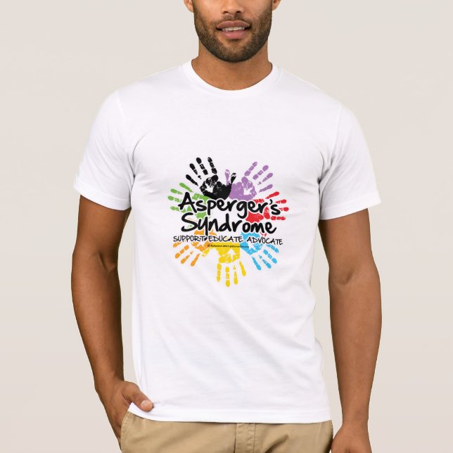 Camiseta A síndrome Handprint de Asperger (Frente)