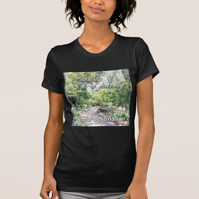 Camiseta a sobriedade é uma jornada (Frente)
