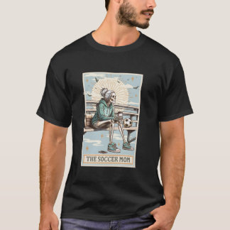 Camiseta A Soccer Mãe Skeleton Tarot Card Soccer Mãe Mama