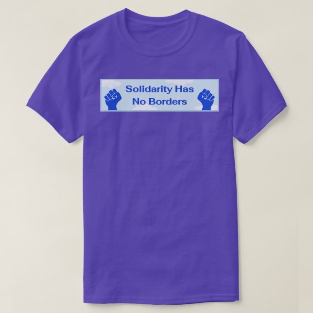 Camiseta A Solidariedade Não Tem Fronteiras (Frente do Design)