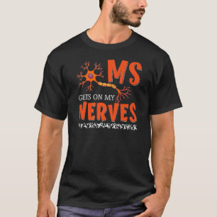 Camiseta A Sra. Entra Nos Meus Nervos Sensibilização Para A