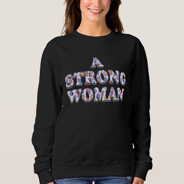 Camiseta A Strong Woman Motivational Quote Mom Inspirationa (Frente)