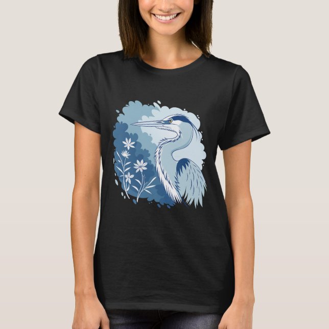 Camiseta A Stunning Blue Heron Portrait  (Frente)