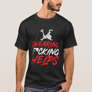 Camiseta A Sudorese Ajuda Na Classe De Rotação De Ciclagem 