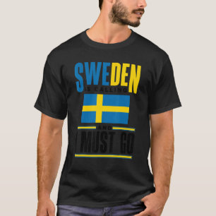 Camiseta A Suecia de Sinalizador de Suecia Sueca suecia Est