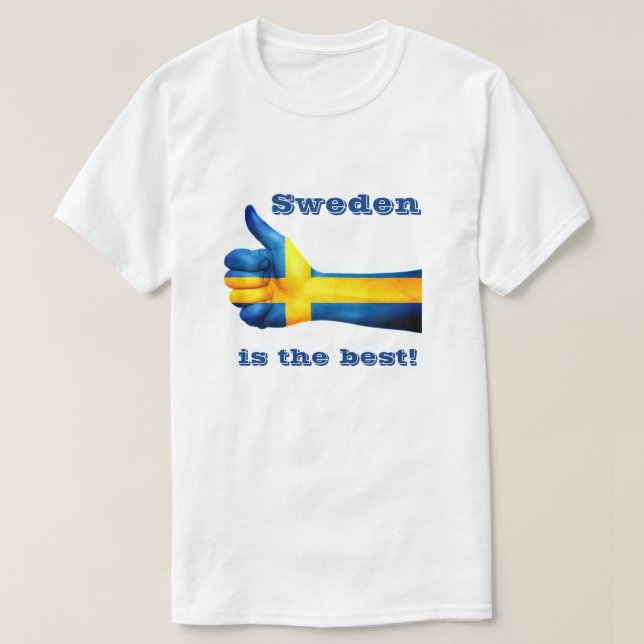 Camiseta A suecia é a melhor (Frente do Design)