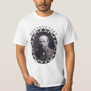 Camiseta A T-Merda branca dos homens de Dostoyevsky