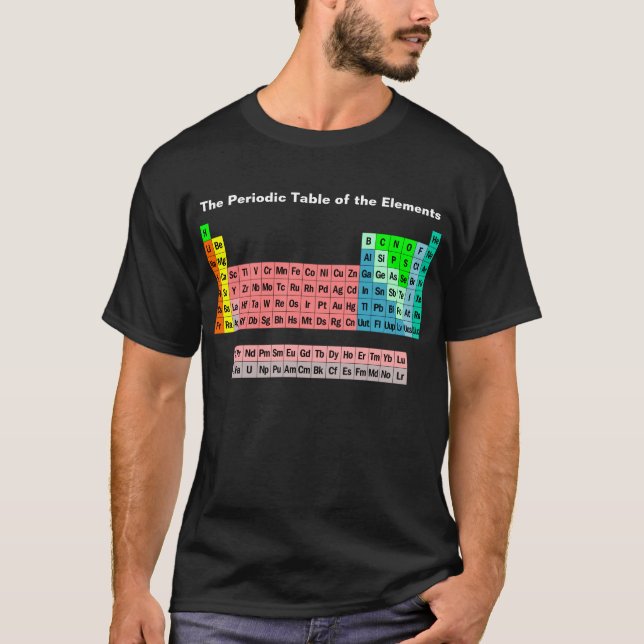 Camiseta A Tabela Periódica (Estilo Simples) (Frente)