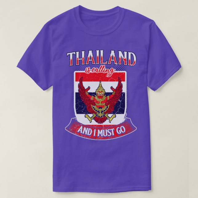 Camiseta A Tailândia está ligando e eu tenho que ir (Frente do Design)