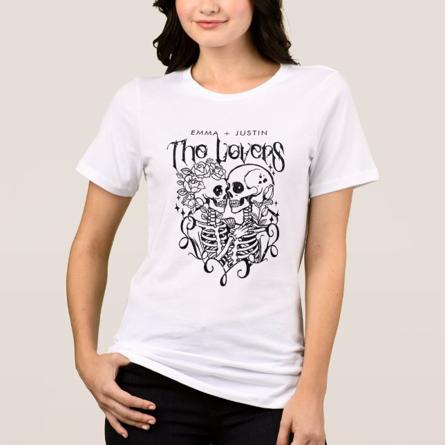 Camiseta A Tarot dos Amantes Personalizada (Frente)