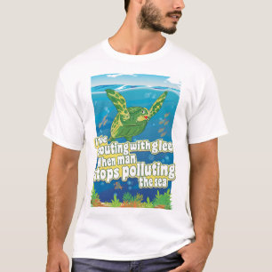 Camiseta A Tartaruga diz... "Vou Gritar Em Glee"