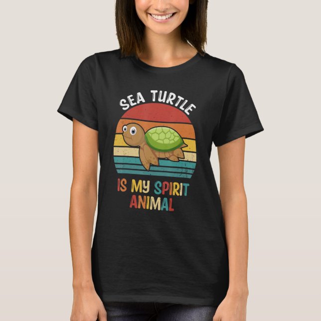 Camiseta A Tartaruga Do Mar É O Meu Espírito. (Frente)