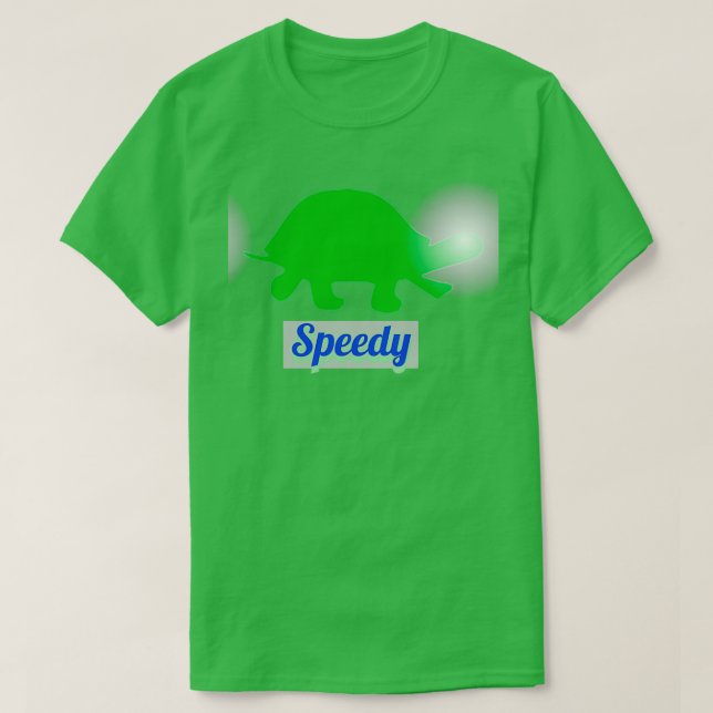 Camiseta A tartaruga Speedy (Frente do Design)
