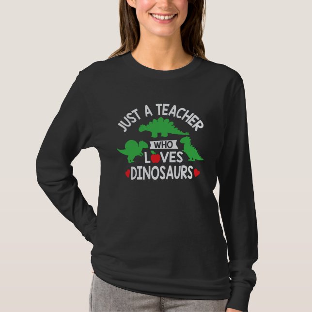 Camiseta A Teacher Who Loves Dinosaurs Appreciation Christm (Frente)