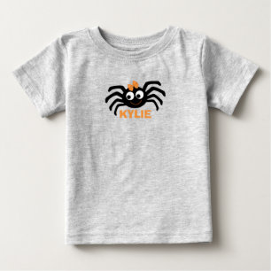 Camiseta A teia de aranha linda é personalizada no hallowe