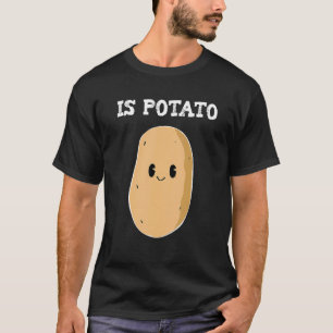 Camiseta A Televisão Noturna De Batata De Batata É Po