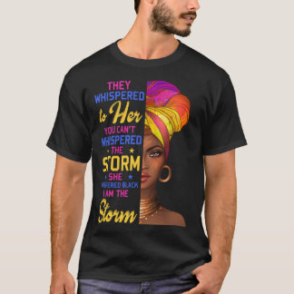 Camiseta A Tempestade Mulher Negra História Mês Africana Af
