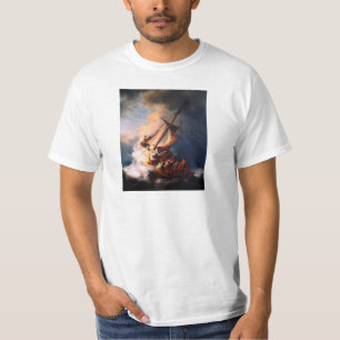 Camiseta A Tempestade No Mar Da Galileia Pintando Rembrandt