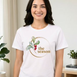 Camiseta A Temporada Frutas Vermelhas da Holly Bella Canvas