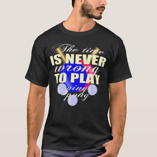 Camiseta A Tênis de mesa é o maior esporte interno (Frente)