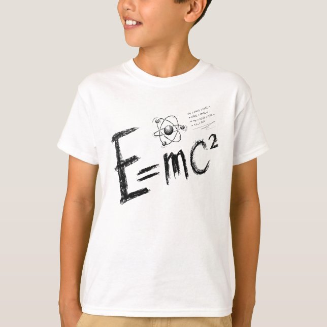 Camiseta A Teoria da Relatividade de Einstein. Fórmula (Frente)