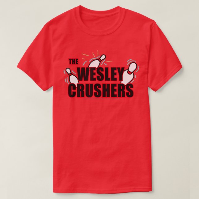 Camiseta A Teoria do Big Bang Wesley Crushers Boliche (Frente do Design)
