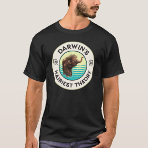 Camiseta A Teoria Mais Peluda de Darwin Mamute Lanoso Fofo