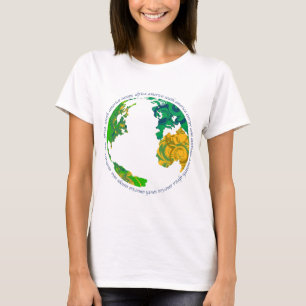 Camiseta A Terra com Continentes