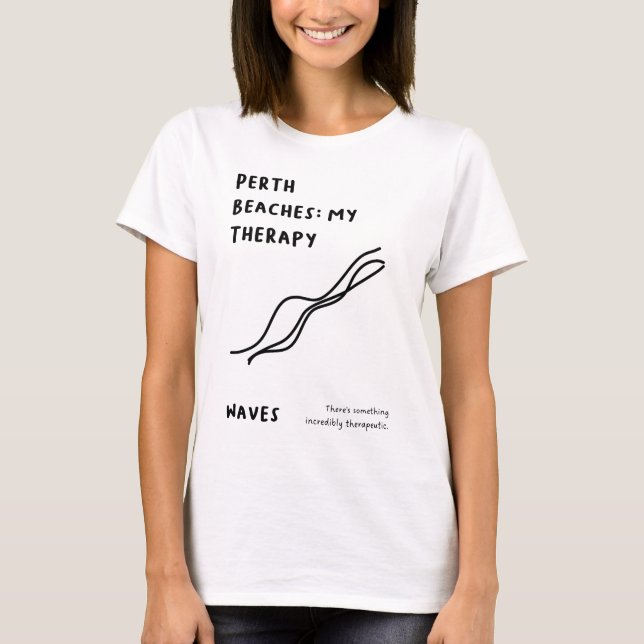 Camiseta A Terra das Praias: A Minha Terapia | Mínimo Line  (Frente)