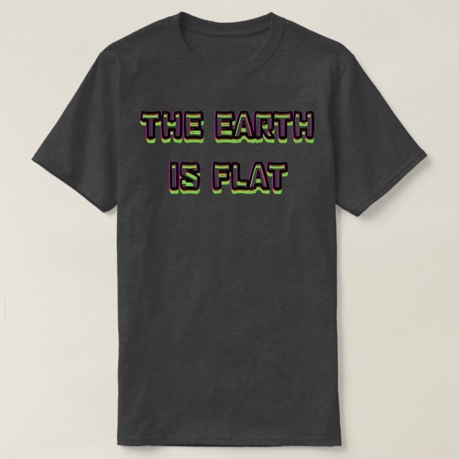 Camiseta a terra é plana (Frente do Design)