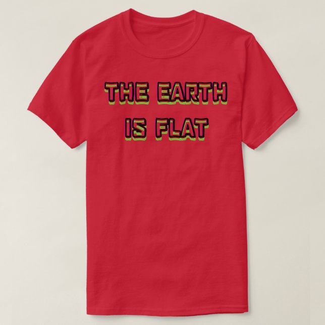 Camiseta a terra é plana (Frente do Design)