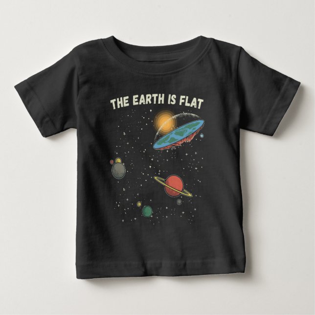 Camiseta A Terra É Uma Teoria Humorosa Flagrante (Frente)