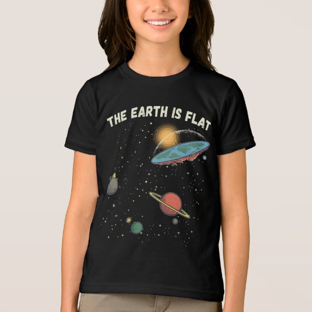 Camiseta A Terra É Uma Teoria Humorosa Flagrante (Frente)