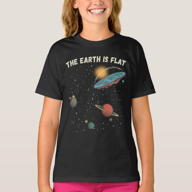 Camiseta A Terra É Uma Teoria Humorosa Flagrante (Frente)