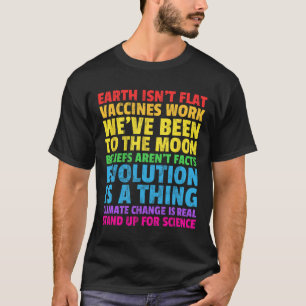 Camiseta A Terra não é plana para a ciência real Terra D