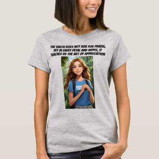 Camiseta A Terra nos ensina a arte do apreço