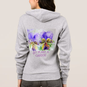 Camiseta A Terra Ri Em Flores De Aquarela Viola Lily