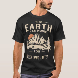 Camiseta A Terra Tem Música Para Quem Escuta família