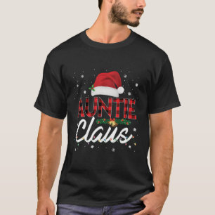 Camiseta A Tia Claus Santa Hat A Família Buffalo Matando Po