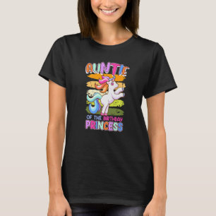 Camiseta A tia da princesa de aniversário, tia sobrinha 1