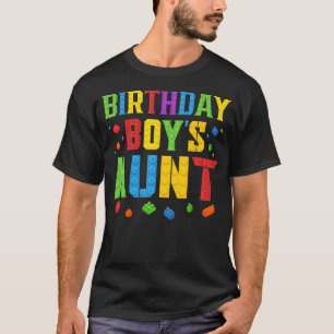 Camiseta A tia do garoto de aniversário bloqueia mestre con