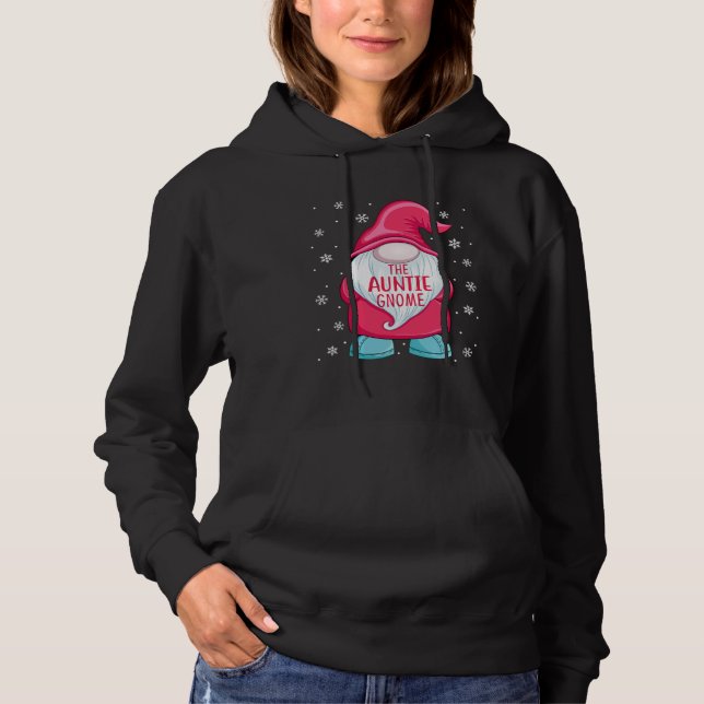 Camiseta A Tia Gnome  Gnome Elfo Natal Tia Combinando  (Frente)